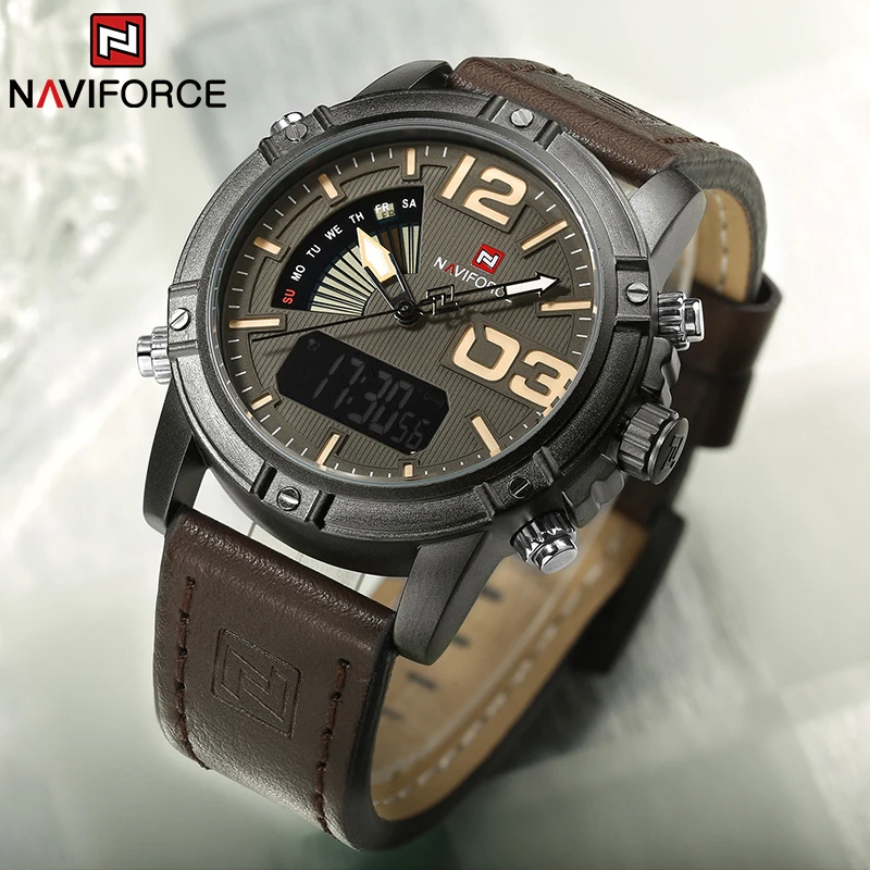 Luxury Watch Zone - Naviforce marca superior relógio masculino multifuncional