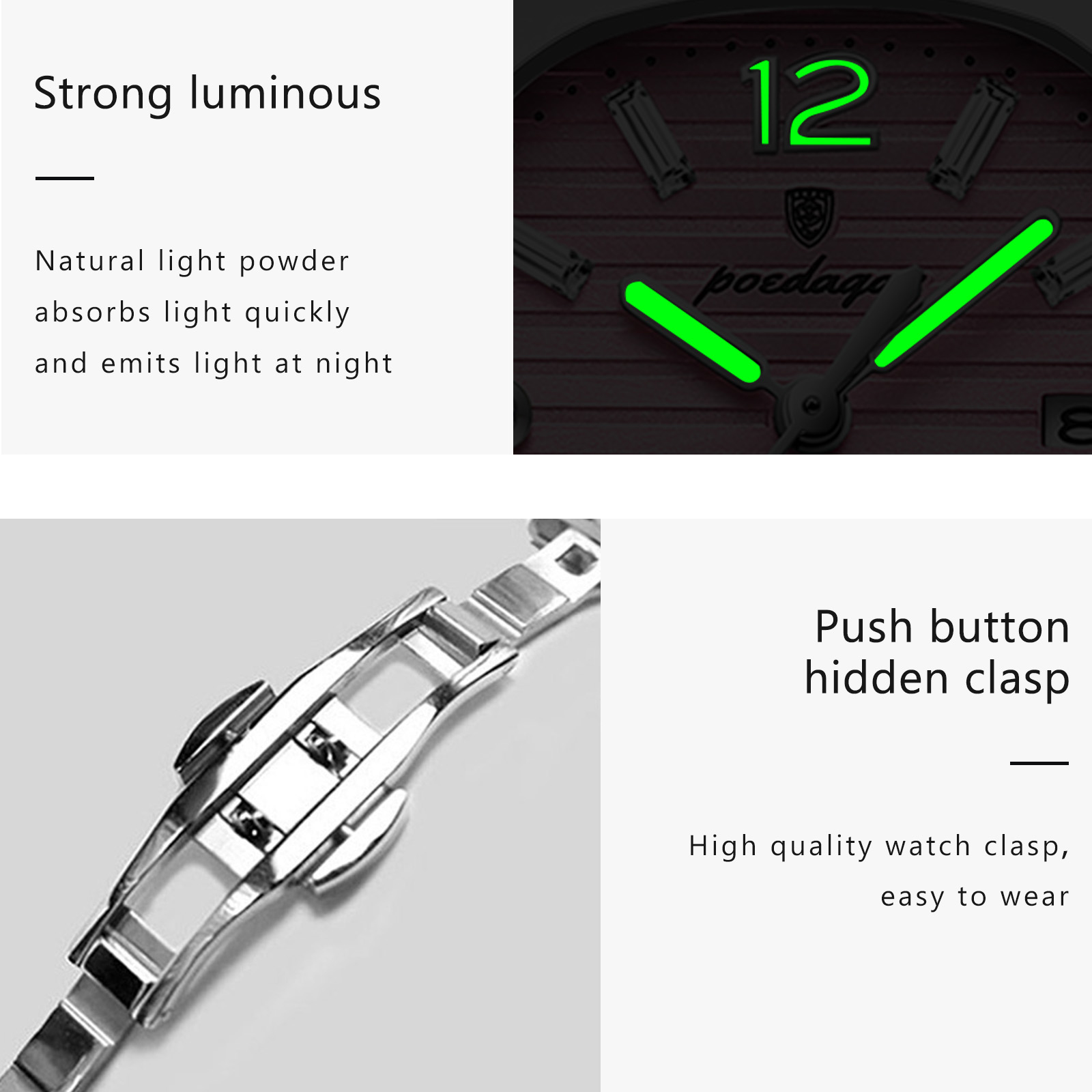 Poedagar quadrado moda mulher  - Luxury Watch Girl avaliação e preço