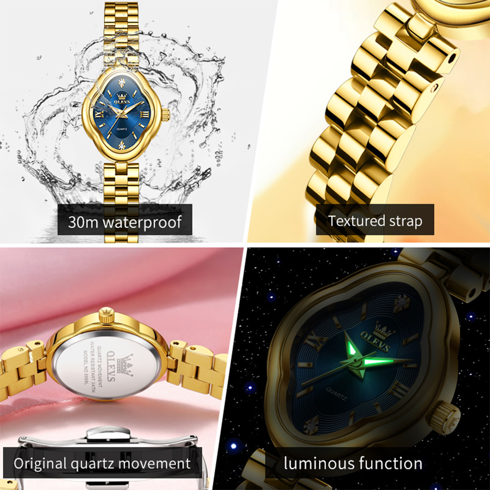 Olevs marca novo relógio de qu - Luxury Watch Girl avaliação e preço