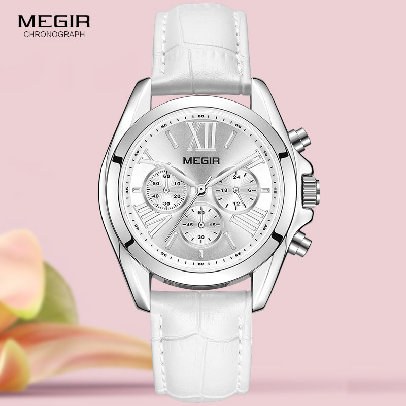 Megir-2114 relógio de couro br - Luxury Watch Brand For Women avaliação e preço