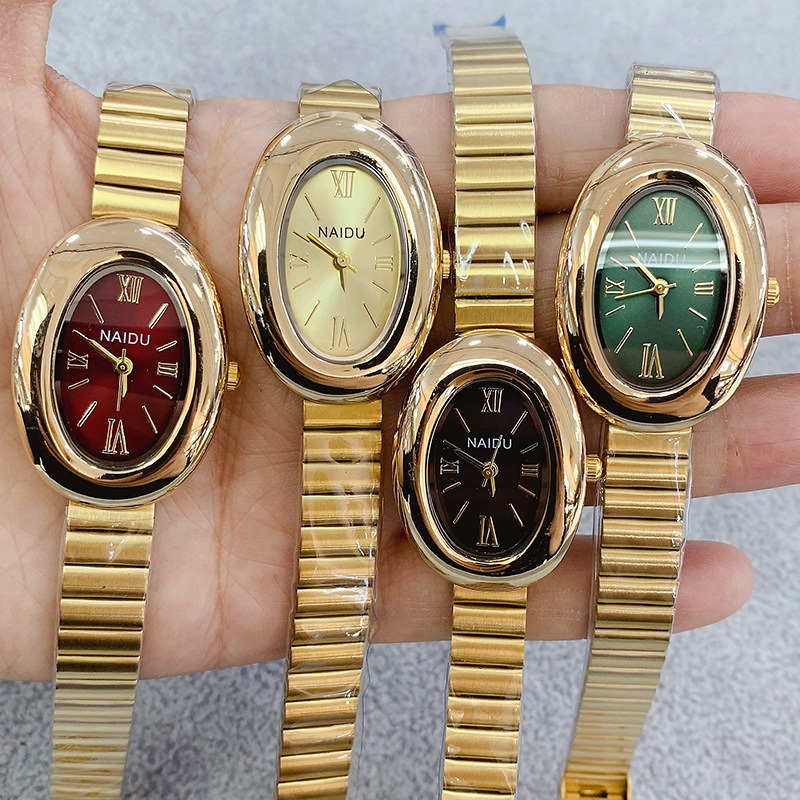 Marca de luxo ouro oval femini - Luxury Watch Brand For Women avaliação e preço