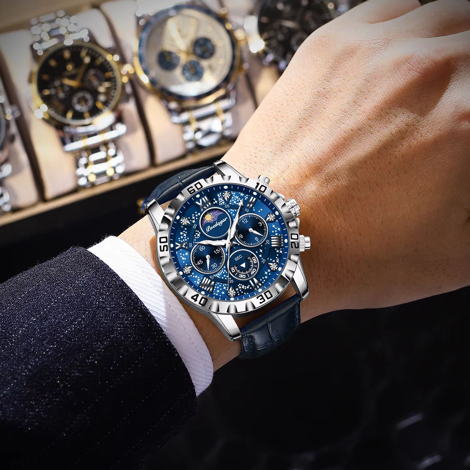 Poedagar luxo moda homem relóg - Luxury Watch Zone avaliação e preço